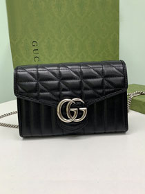 GG original calfskin marmont mini bag 474575  black