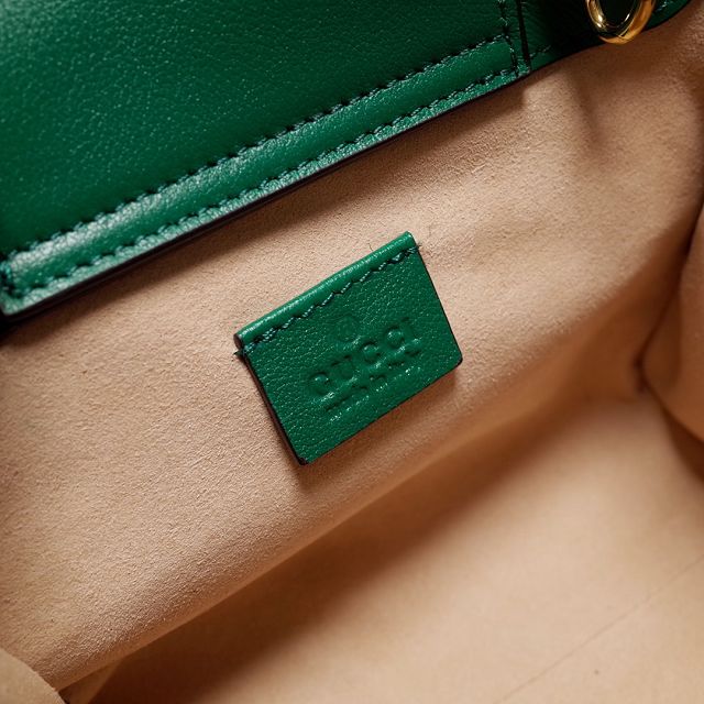 2022 GG original calfskin diana mini tote bag 655661 green