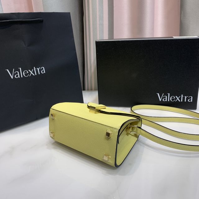 Valextra original calfskin iside nano bag 21028 yellow