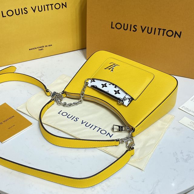 2022 Louis vuitton original epi leather marelle bag M80689 yellow