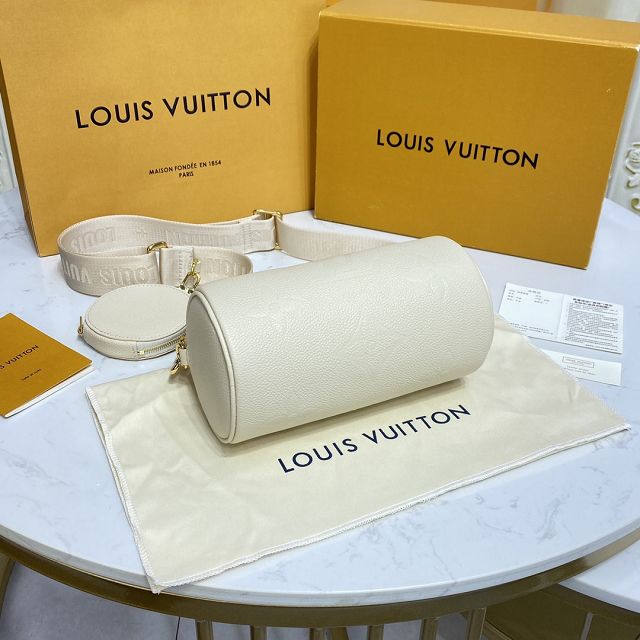 2022 Louis vuitton original calfskin papillon BB bag m45708 white