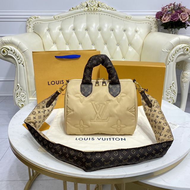 Louis vuitton original econyl speedy 25 M59009 beige