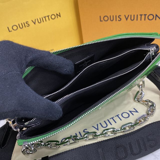 2023 Louis vuitton original vernis leather coussin pm bag M57790 green