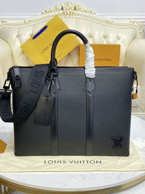Louis vuitton original calfskin lock it tote bag M59158 black