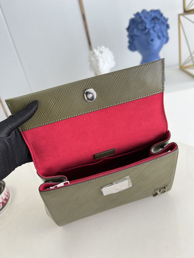 Louis vuitton original epi leather cluny BB handbag M59134 green