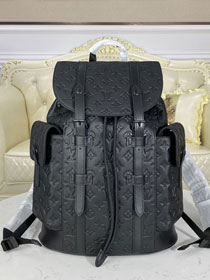 Louis vuitton original calfskin christopher backpack M41379 black