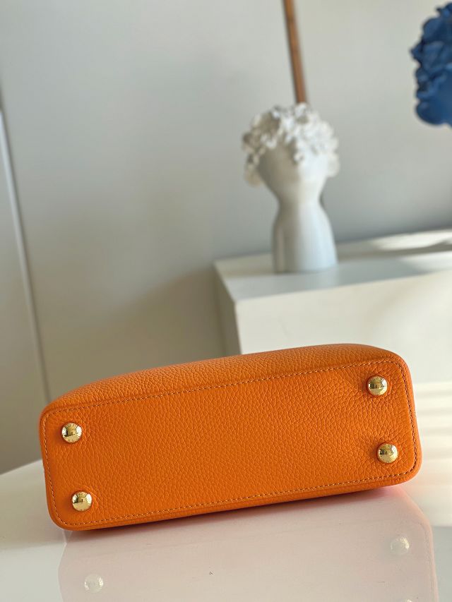 Louis vuitton original calfskin capucines BB handbag M48865 orange