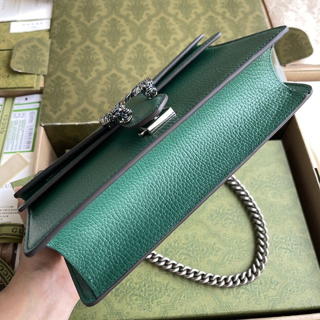 Top GG original calfskin dionysus small shoulder bag 499623 green
