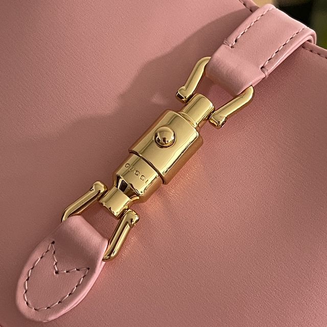 Top GG original calfskin jackie 1961 mini shoulder bag 637091 pink