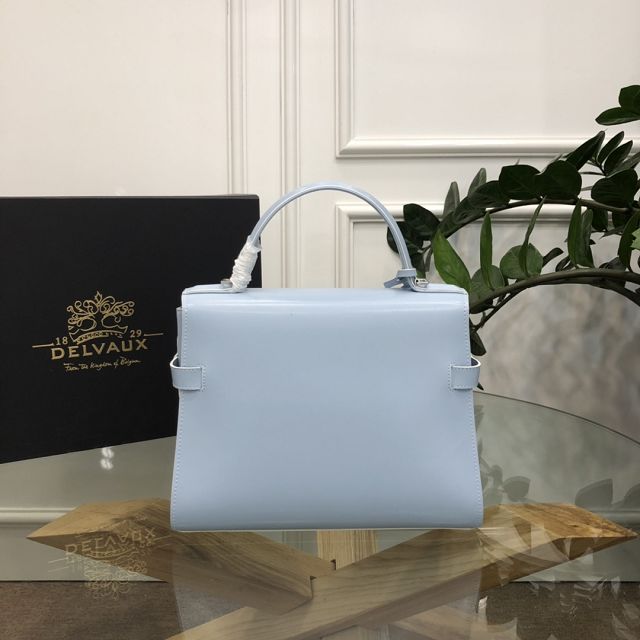Delvaux original box calfskin tempete medium bag AA0562 light blue