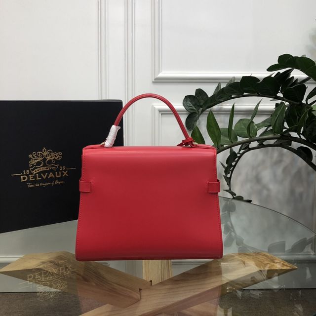 Delvaux original box calfskin tempete medium bag AA0562 red