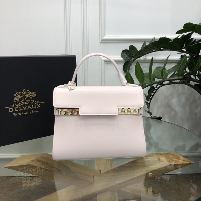 Delvaux original box calfskin tempete medium bag AA0562 white