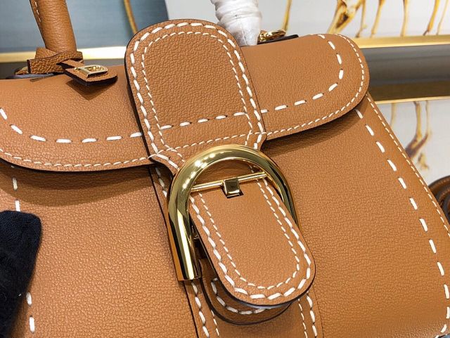 Delvaux original grained calfskin brillant mini bag AA0406 caramel