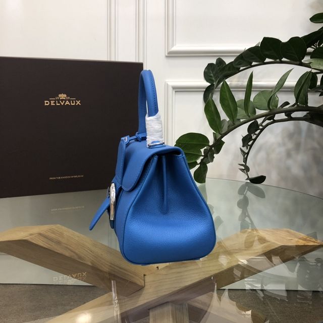 Delvaux original grained calfskin brillant mini bag AA0406 blue