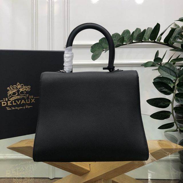 Delvaux original grained calfskin brillant bag MM AA0555 black