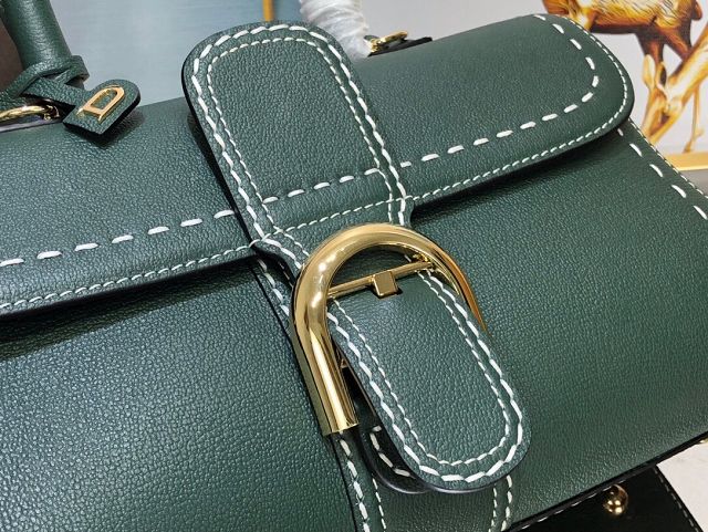 Delvaux original grained calfskin brillant small bag AA0417 emerald green