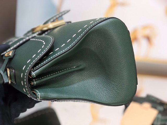 Delvaux original grained calfskin brillant small bag AA0417 emerald green