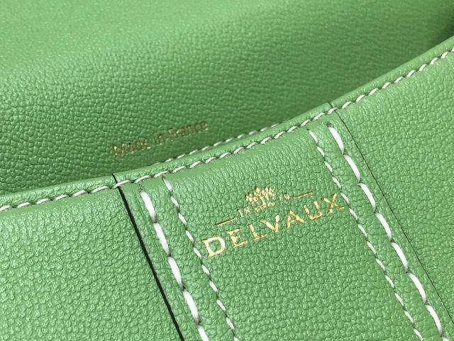Delvaux original grained calfskin brillant small bag AA0417 vert criquet