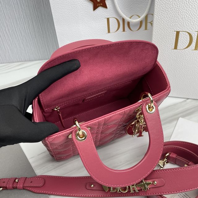 Dior original lambskin small my ABCdior bag M0538-2 peony pink