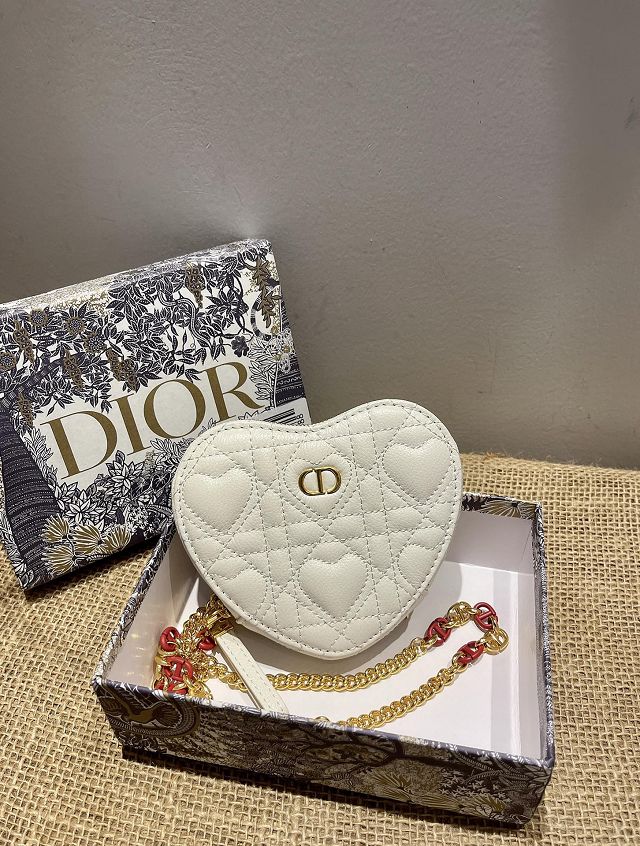 Dior original lambskin caro chain pouch S5097 