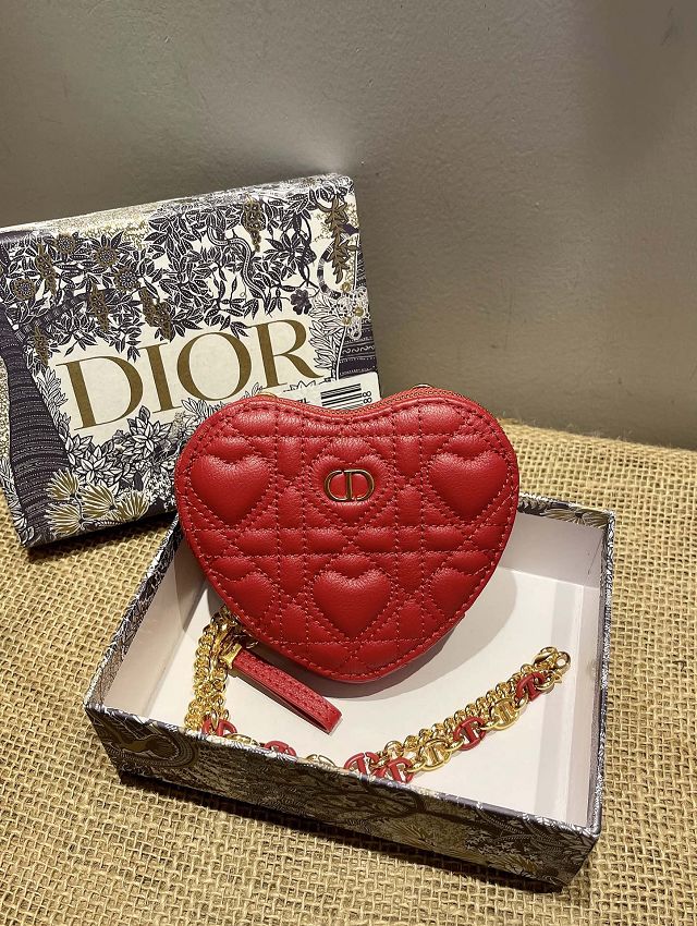 Dior original lambskin caro chain pouch S5097 