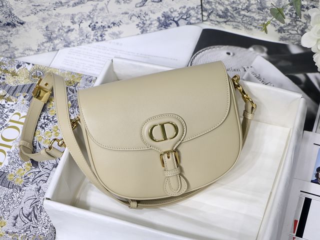 Dior original box calfskin medium bobby bag M9319 light gray