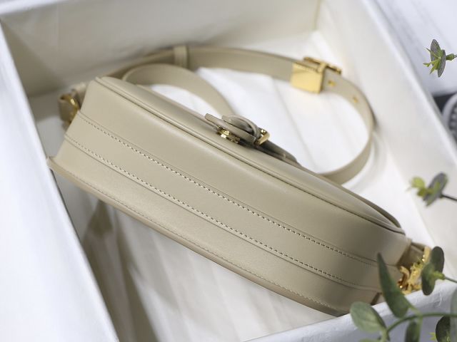 Dior original box calfskin medium bobby bag M9319 light gray