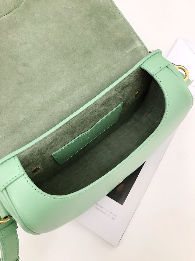 Dior original box calfskin medium bobby bag M9319 mint green