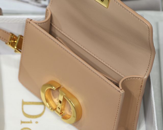 Dior original box calfskin micro 30 montaigne bag S2110 apricot