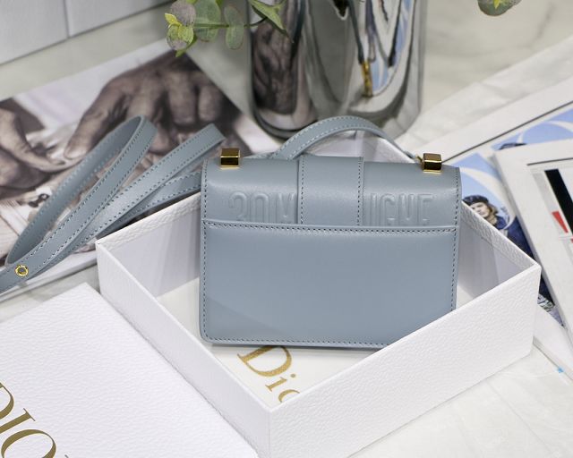 Dior original box calfskin micro 30 montaigne bag S2110 light blue