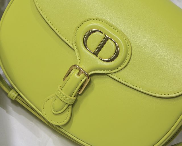 Dior original box calfskin small bobby bag M9317 fluorescent yellow