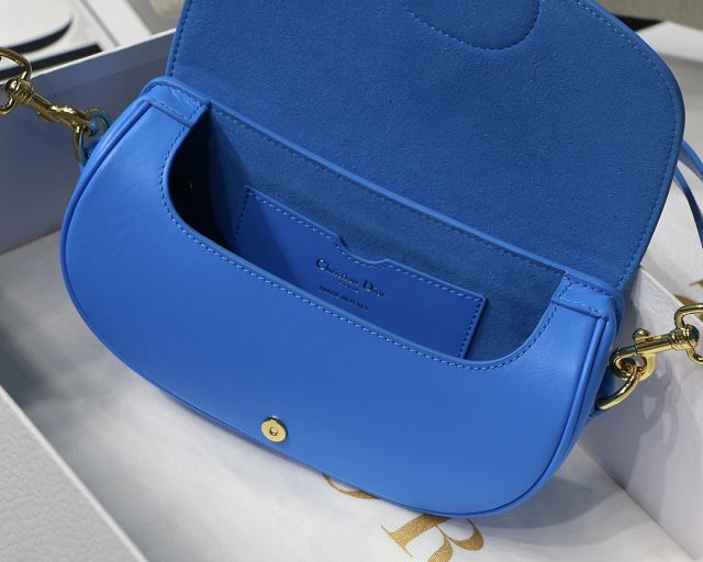 Dior original box calfskin bobby east-west bag M9327 blue