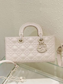 Dior original calfskin lady D-Joy bag M0540 white