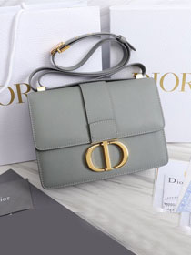 Dior original grained calfskin 30 montaigne bag M9203 gray