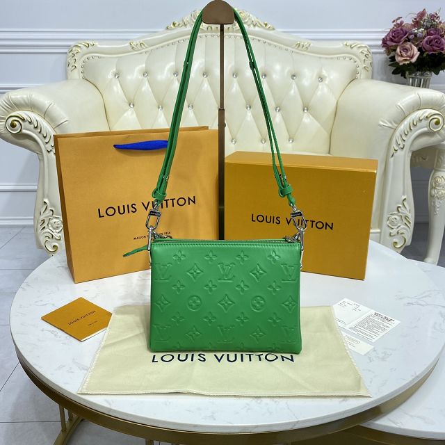 Louis vuitton original lambskin coussin BB bag M20574 green