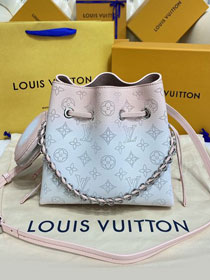 2022 Louis vuitton original mahina leather bella bucket bag M59939 pink