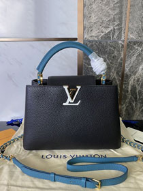 Louis vuitton original calfskin capucines BB handbag M59653 black