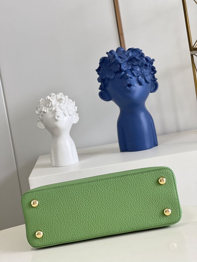 Louis vuitton original calfskin capucines mm handbag M59516 green