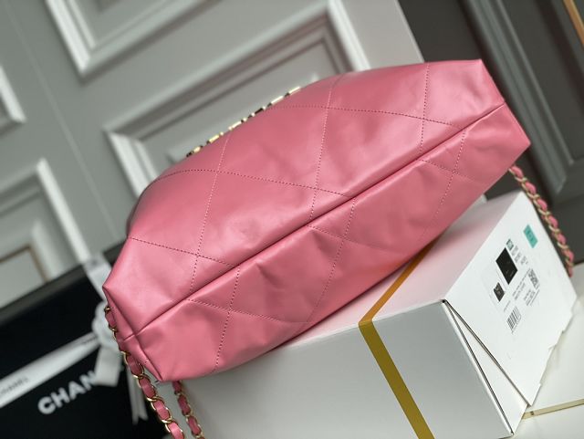 2022 CC original shiny calfskin 22 backpack AS3313 pink