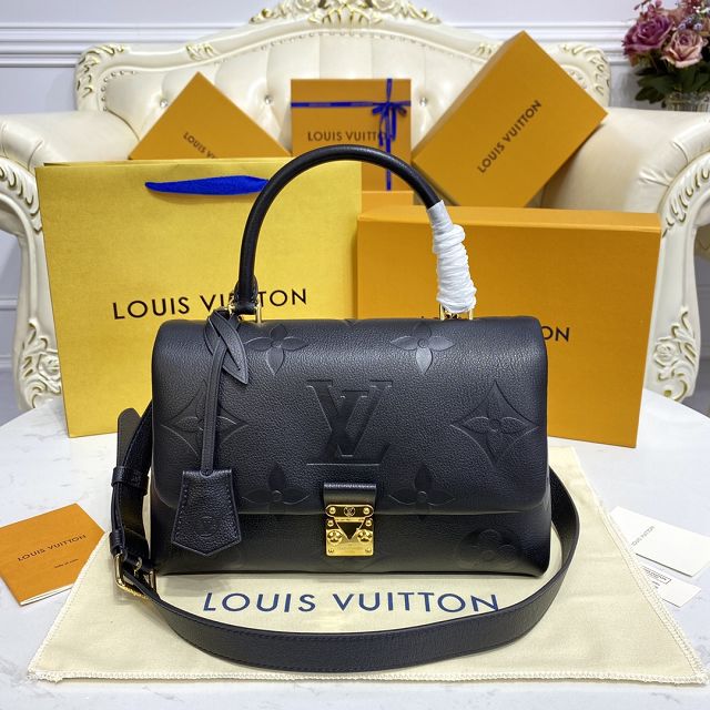 Louis vuitton original calfskin madeleine MM handbag M45976 black