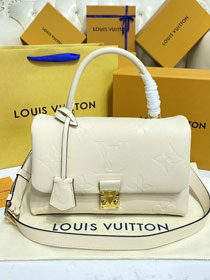 2022 Louis vuitton original calfskin madeleine MM handbag M45976 white