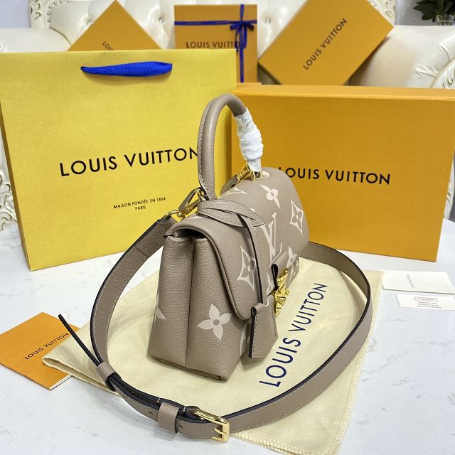 Louis vuitton original calfskin madeleine pm handbag M45978 grey