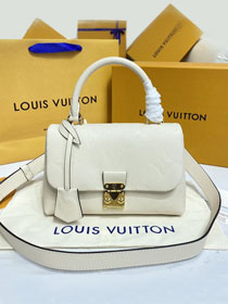2022 Louis vuitton original calfskin madeleine pm handbag M46008 white