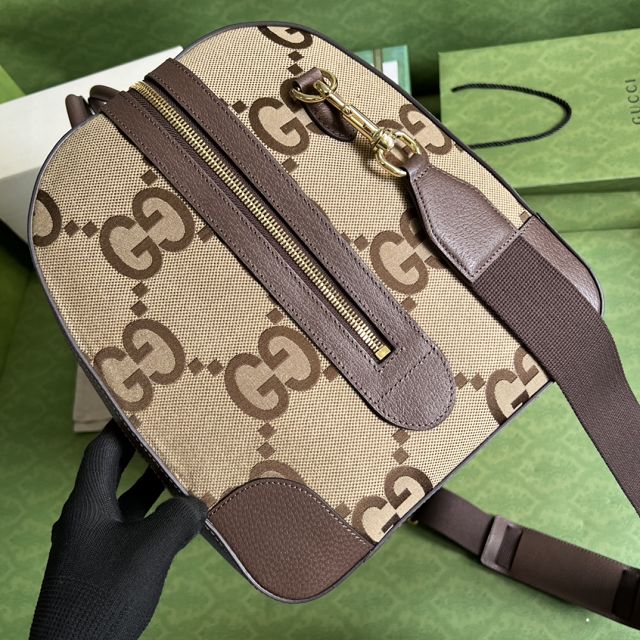 GG original canvas ophidia large duffle bag 696039 brown
