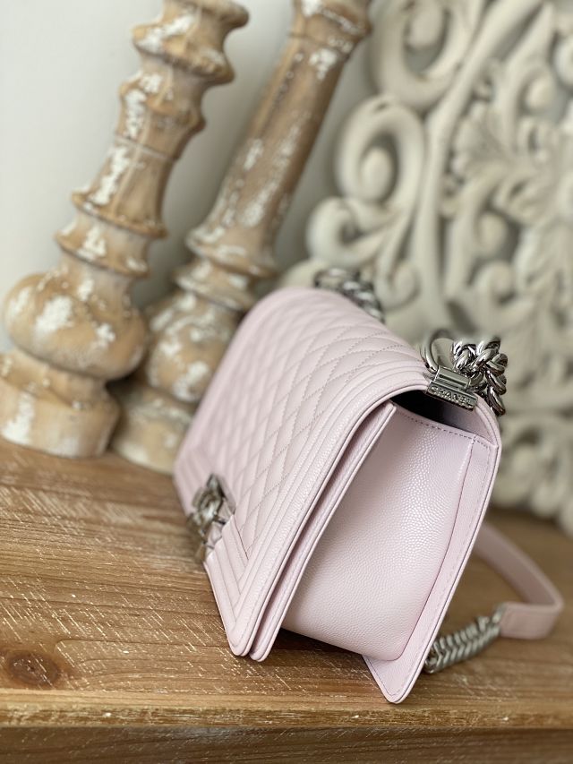 CC original lambskin medium boy handbag A67086 light pink