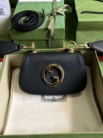 2022 GG original calfskin blondie mini bag 698643 black