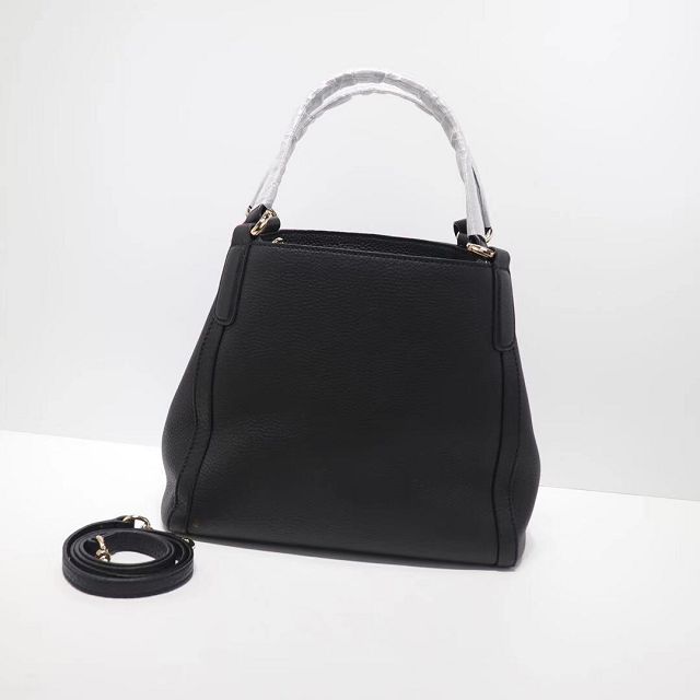 GG original calfskin small tote bag 336751 black