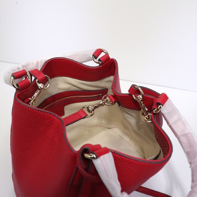 GG original calfskin small tote bag 336751 red