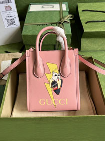 2022 GG original calfskin mini tote bag 671623 pink