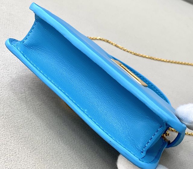 Fendi original calfskin micro peekaboo IseeU bag 8BN225 blue